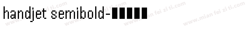 handjet semibold字体转换